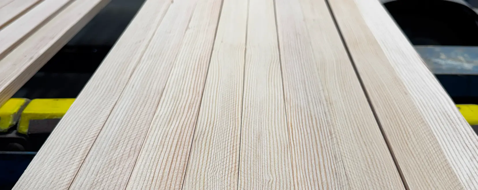 Douglas Fir Lumber Stack Wide Shot
